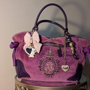 Juicy Couture Y2K Velour Daydreamer Bag 💜💜👑💜👑💜👑💜👑